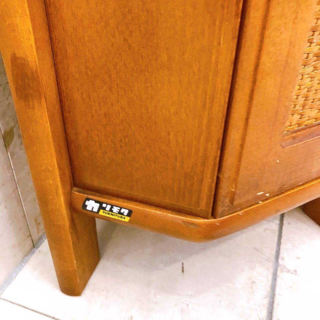 オールドカリモク コーナー台 花台 棚 電話台 ミッドセンチュリー ヴィンテージ