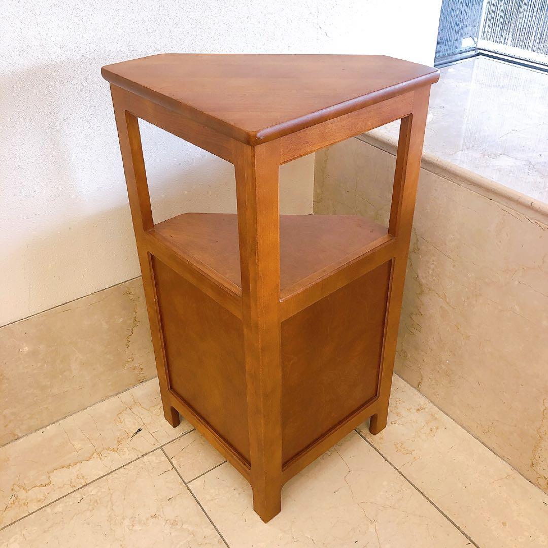 オールドカリモク コーナー台 花台 棚 電話台 ミッドセンチュリー ヴィンテージ