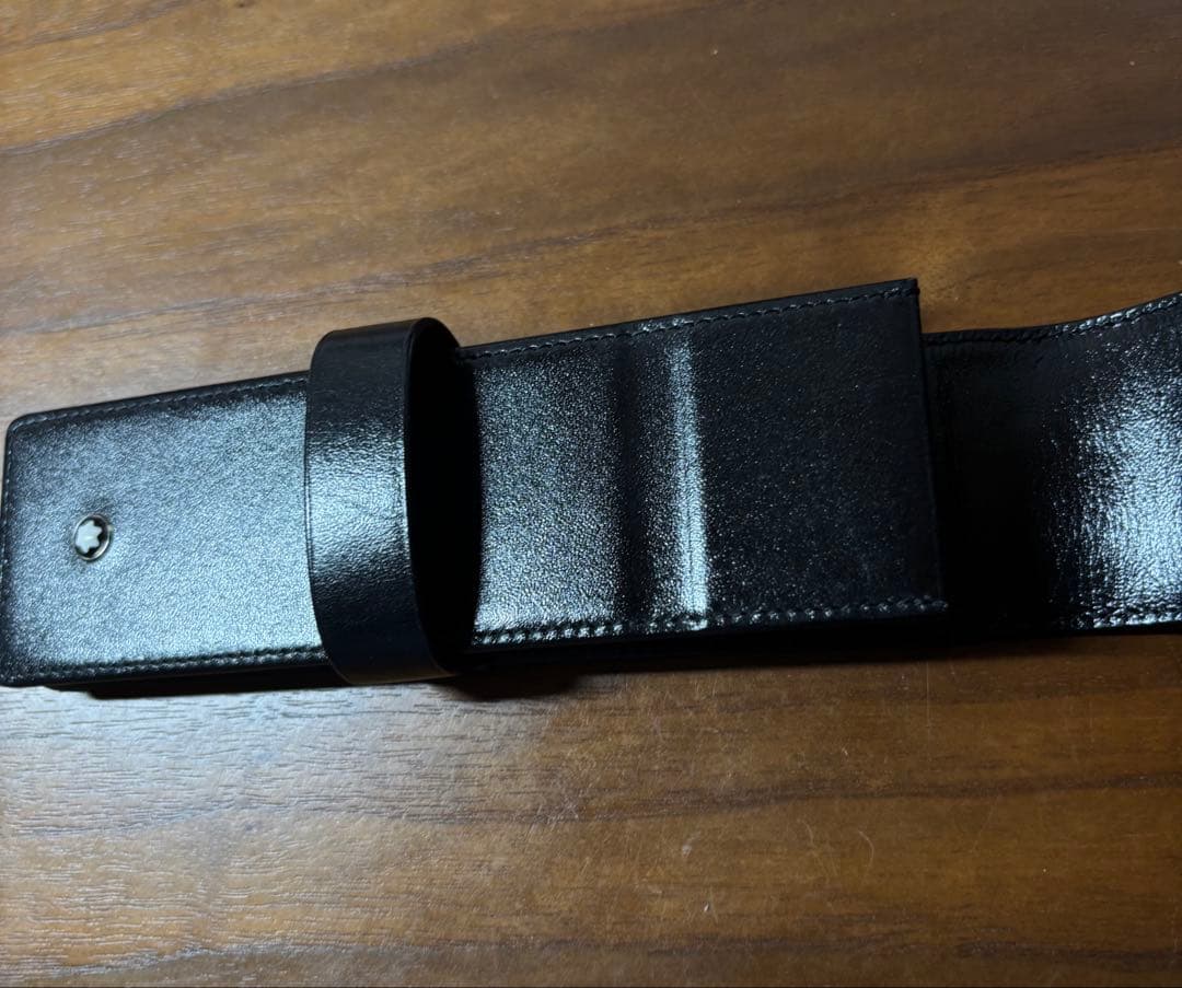 【未使用級】モンブラン レザー　ペンケース マイスターシュテュック メンズ