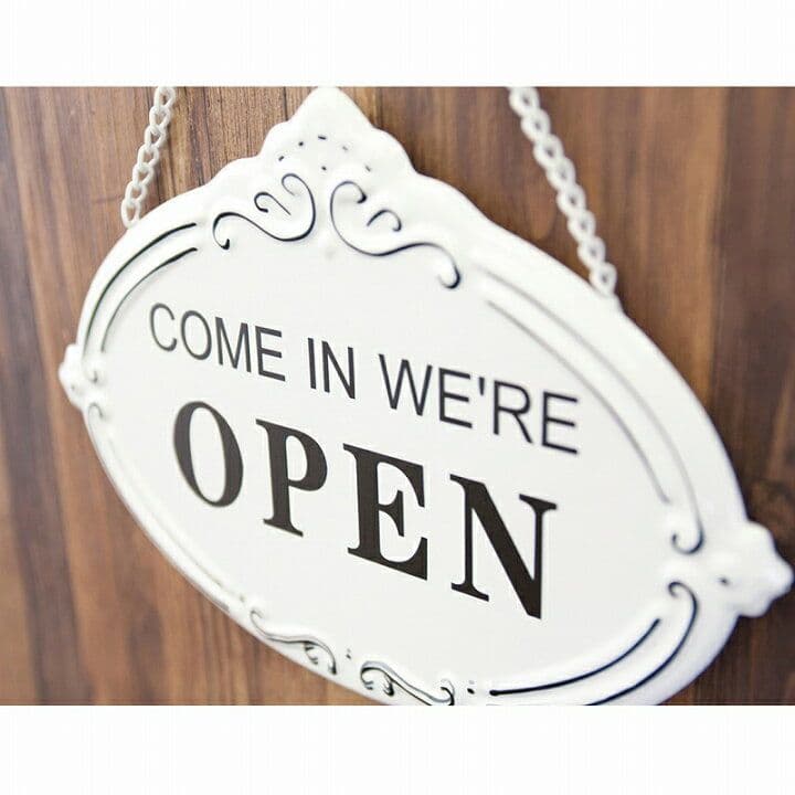 デザイン看板】OPEN CLOSED オープンクローズ★プレート店舗用ドア店舗用