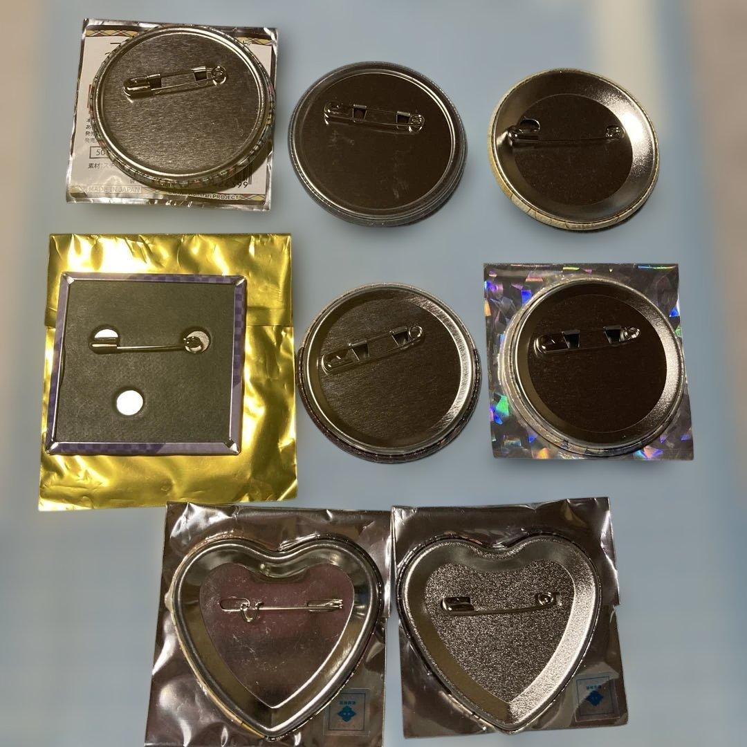 ニルアドミラリの天秤 汀紫鶴 缶バッジ　8点