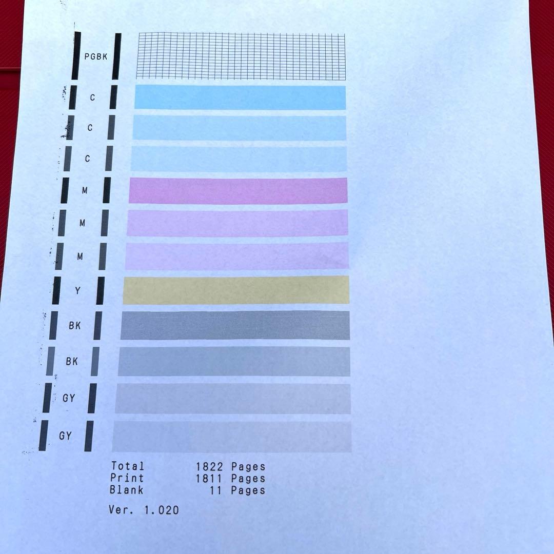 印刷枚数1822 CanonPIXUS TS8330インクジェットプリンター