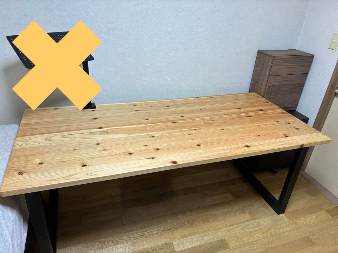 Kanademono 無垢 杉 180×80cm ダイニングテーブル　かなでもの