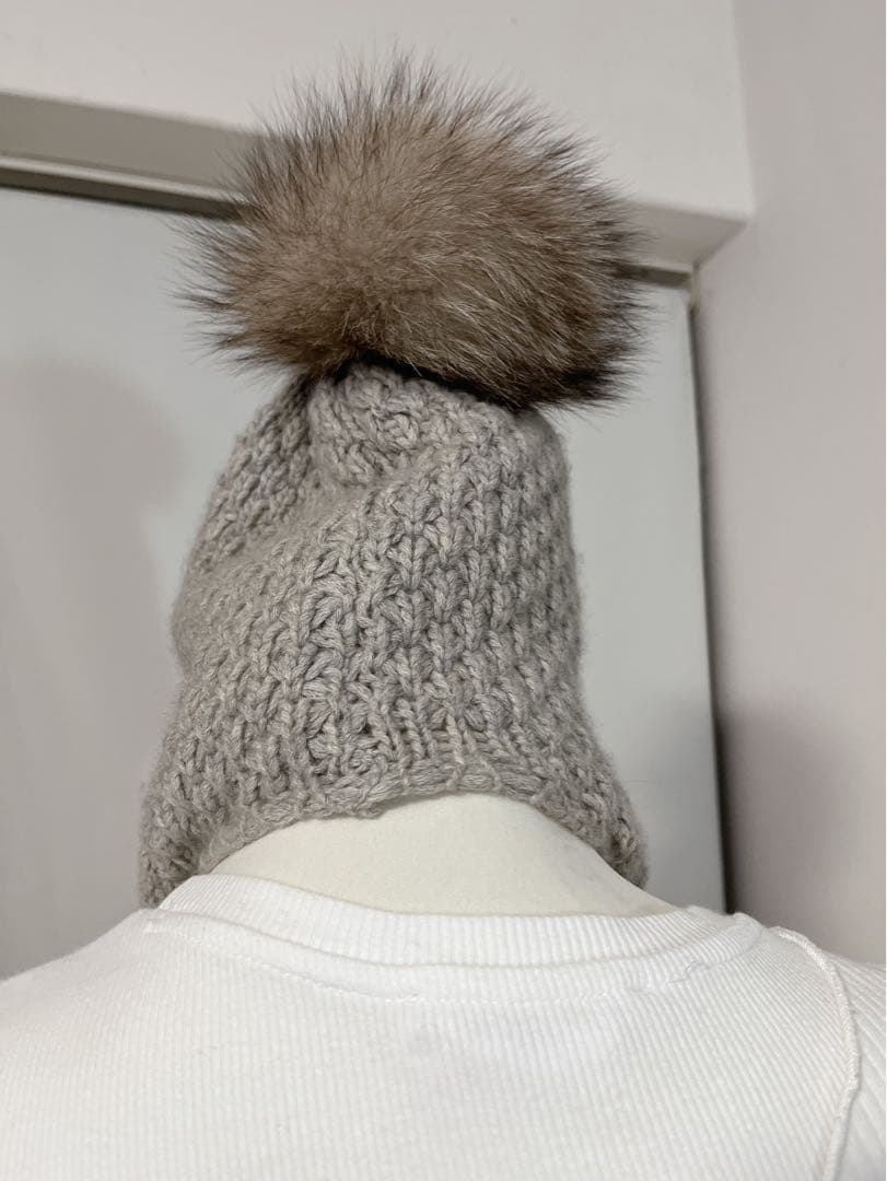 最終価格 INVERNI 3ツポンポンニット帽　ニット帽