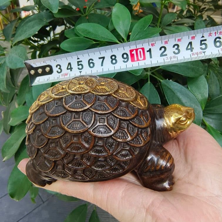 金銭亀 銅製 茶道具 茶寵 工芸品 美術品 置物