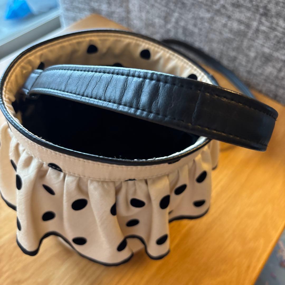 美品★定価3.8万★セツコサジテール　ドットシティ　ベージュ　ショルダーバッグ