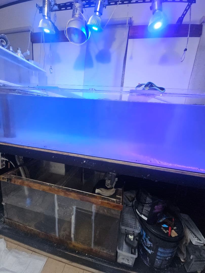 1800水槽アクリルセット水槽、濾過槽、水槽台引き取り限定 神奈川