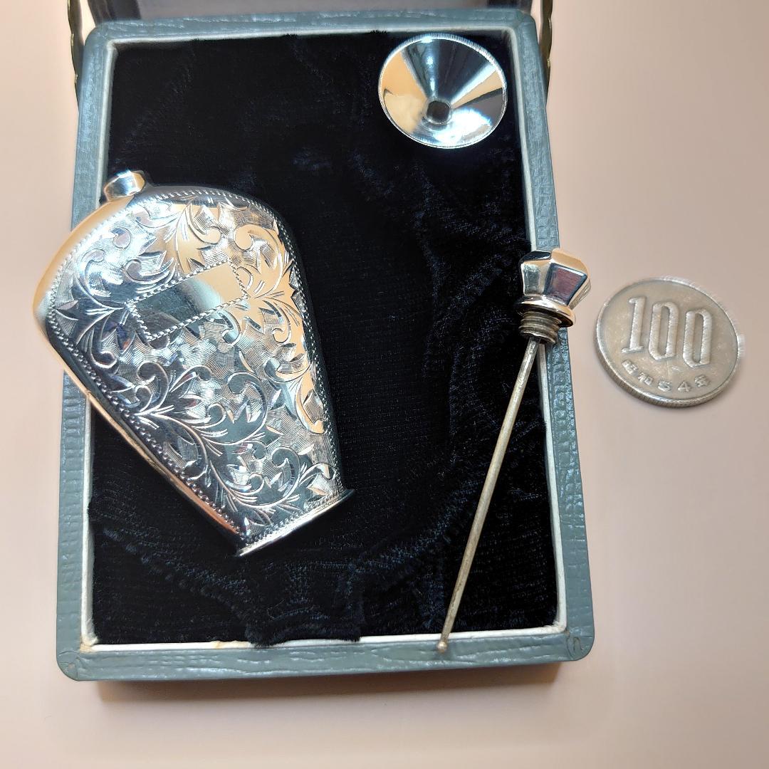 アンティーク　香水 ボトル　スターリングシルバー　銀製