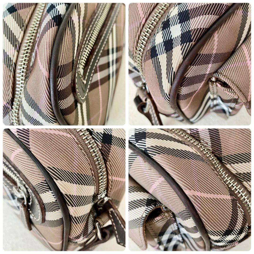 バーバリー ブルーレーベル ショルダーバッグ ポシェット ノバチェック ブラウン