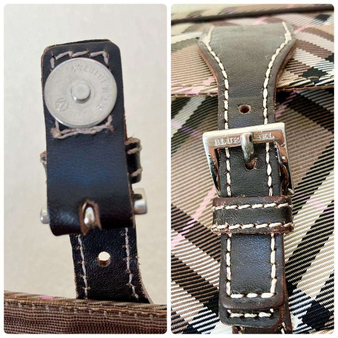 バーバリー ブルーレーベル ショルダーバッグ ポシェット ノバチェック ブラウン