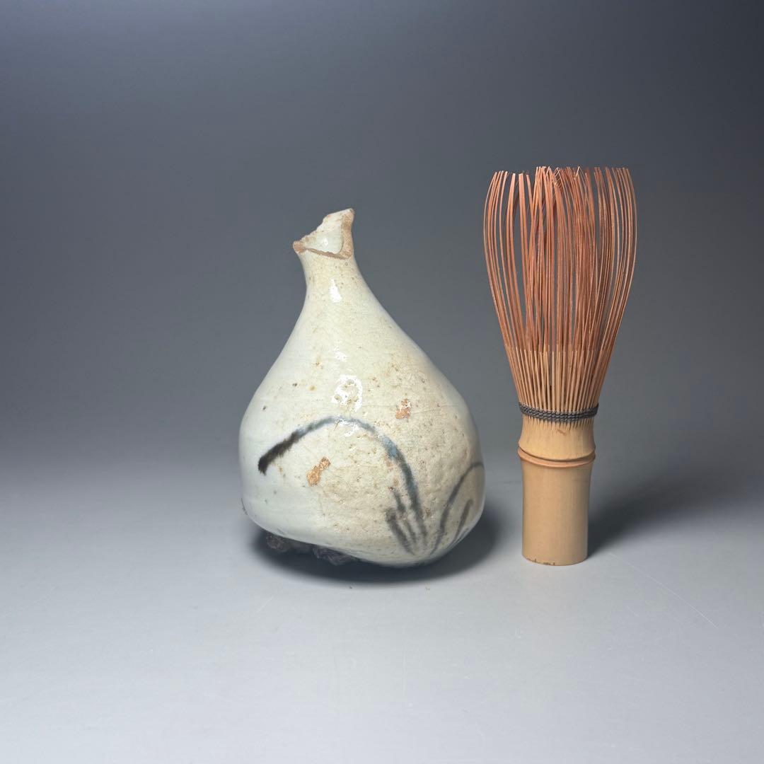 初期伊万里　染付草文様　徳利　小瓶　箱付　1600年前半　登窯　江戸初期　出土品