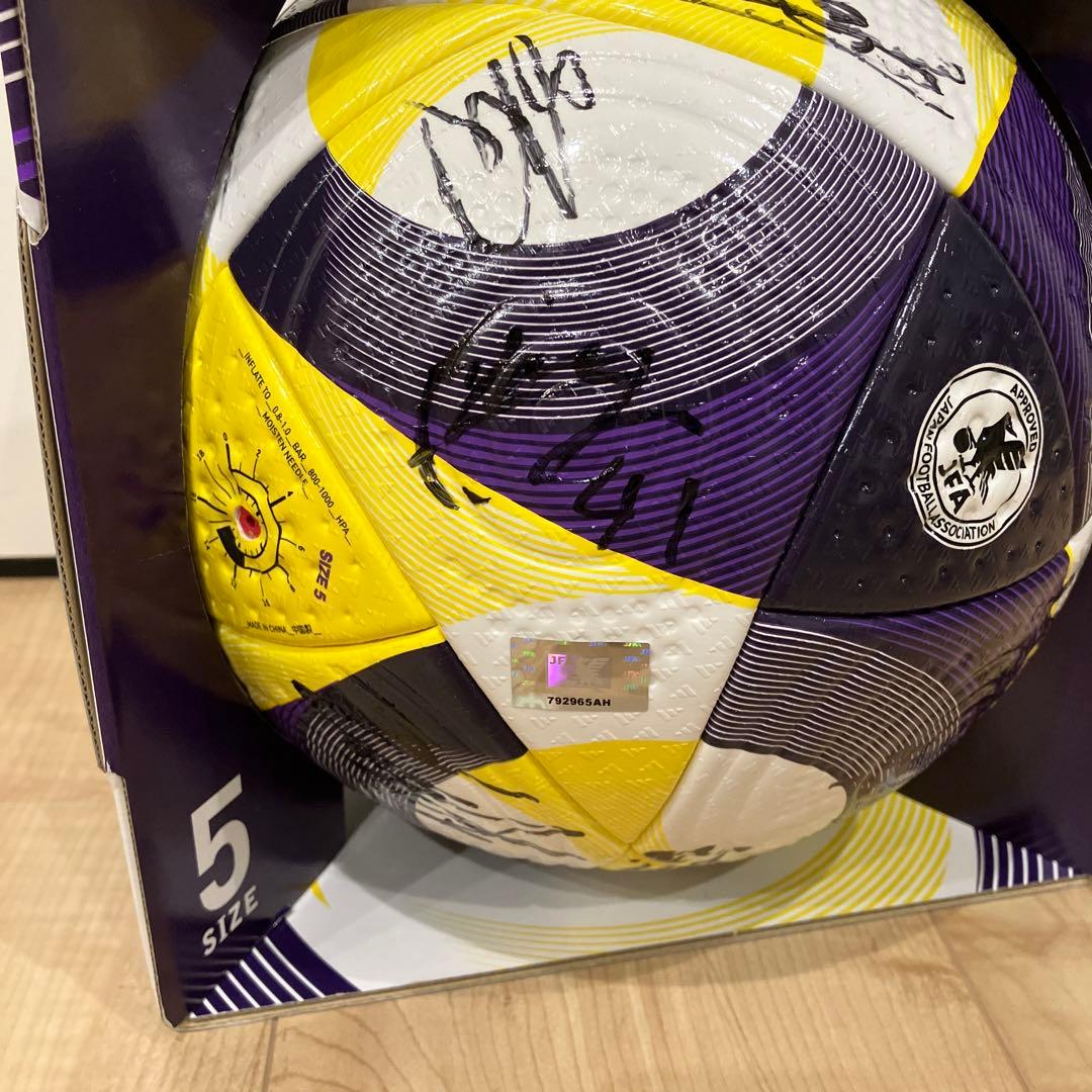 adidas CONEXT 25 サッカーボール 公式球　松本山雅FC サイン