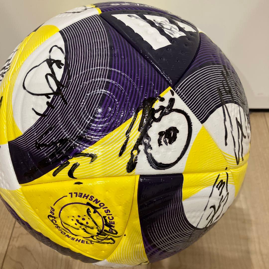 adidas CONEXT 25 サッカーボール 公式球　松本山雅FC サイン