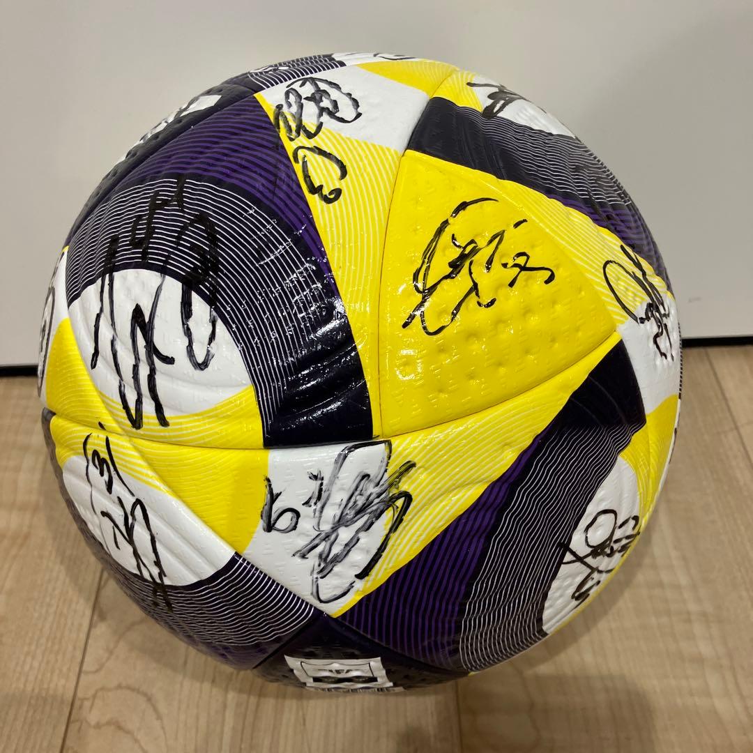 adidas CONEXT 25 サッカーボール 公式球　松本山雅FC サイン