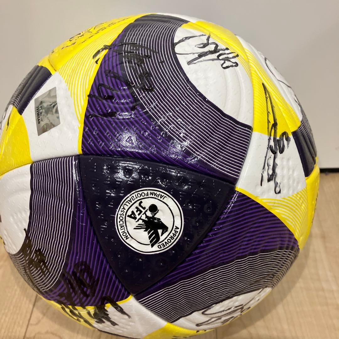 adidas CONEXT 25 サッカーボール 公式球　松本山雅FC サイン