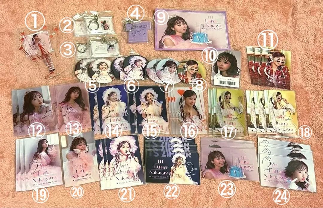 FRUITS ZIPPER 仲川瑠夏 生誕ラッフル