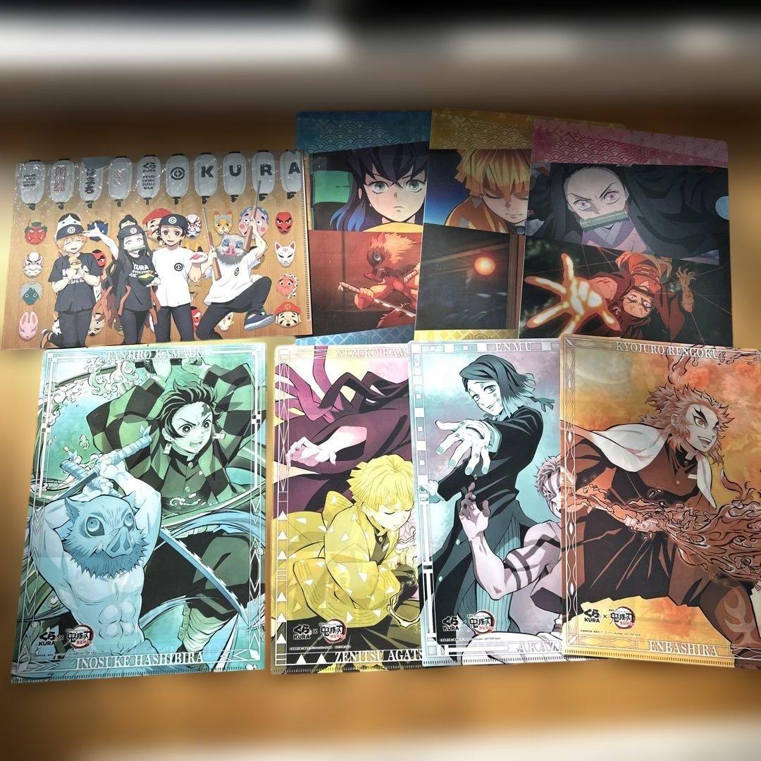 鬼滅の刃 クリアファイルセット ランチョンマットケース　クリアポスター