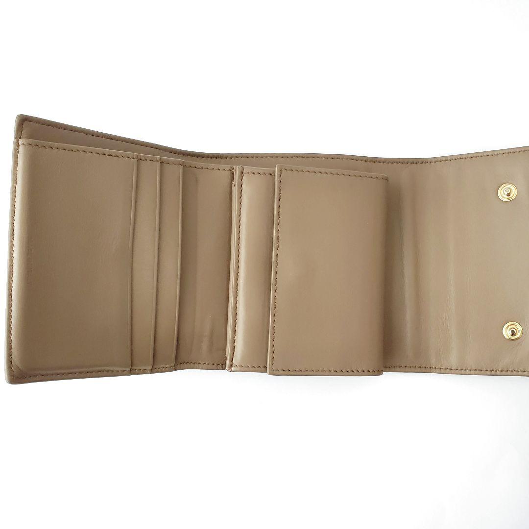 CELINE　3つ折り財布　スモールトリフォールドウォレット　モカベージュ