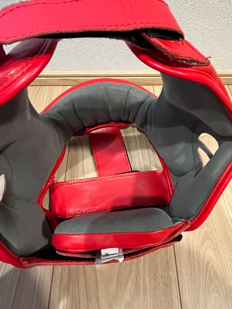 ［週末セール］adidas 赤 ヘッドギア IBA承認 HA631