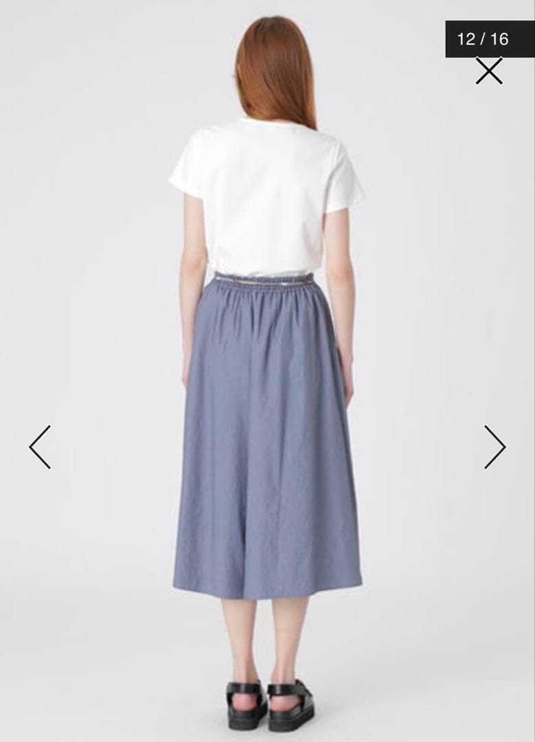 タグ付新品 ブルーレーベルクレストブリッジ ガウチョパンツ ワイド リボンベルト