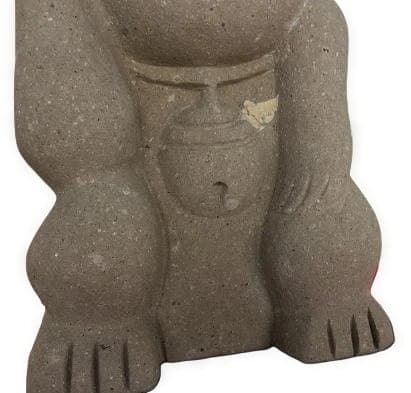 商売繁盛招き猫の彫像 まねき猫 金運招福 置物 庭石 庭園 開運 福寿 縁起物