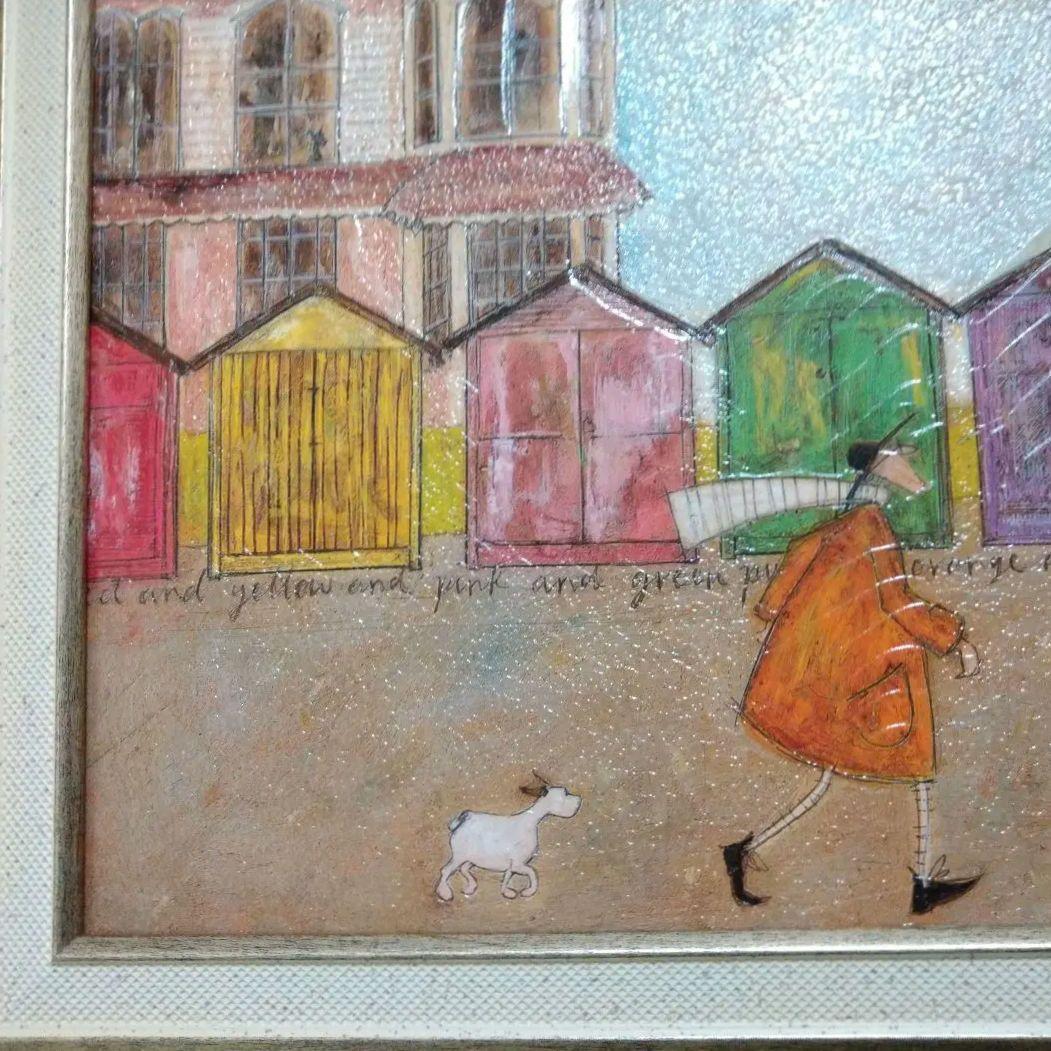 「美品」人気画家のアクリル絵画　サムトフト