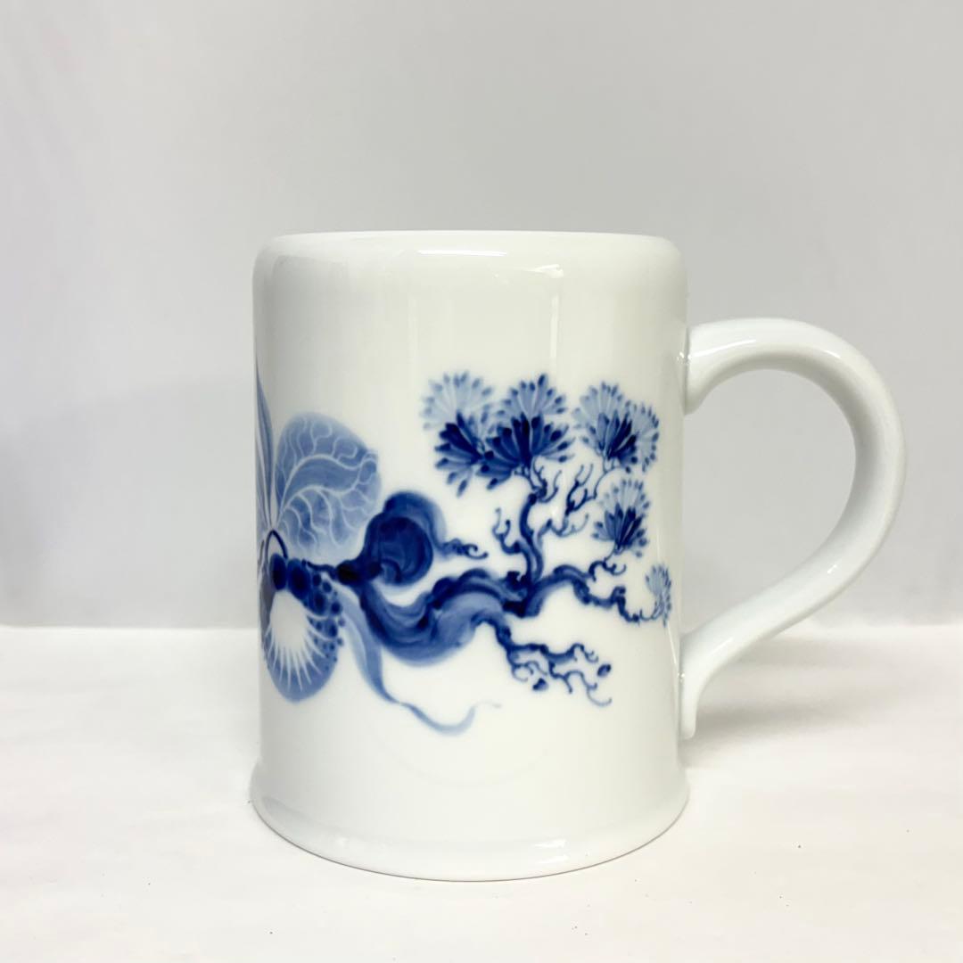 ⑥マイセン キリンビアマグコレクション 1998 ブルーオーキッド ビアマグ