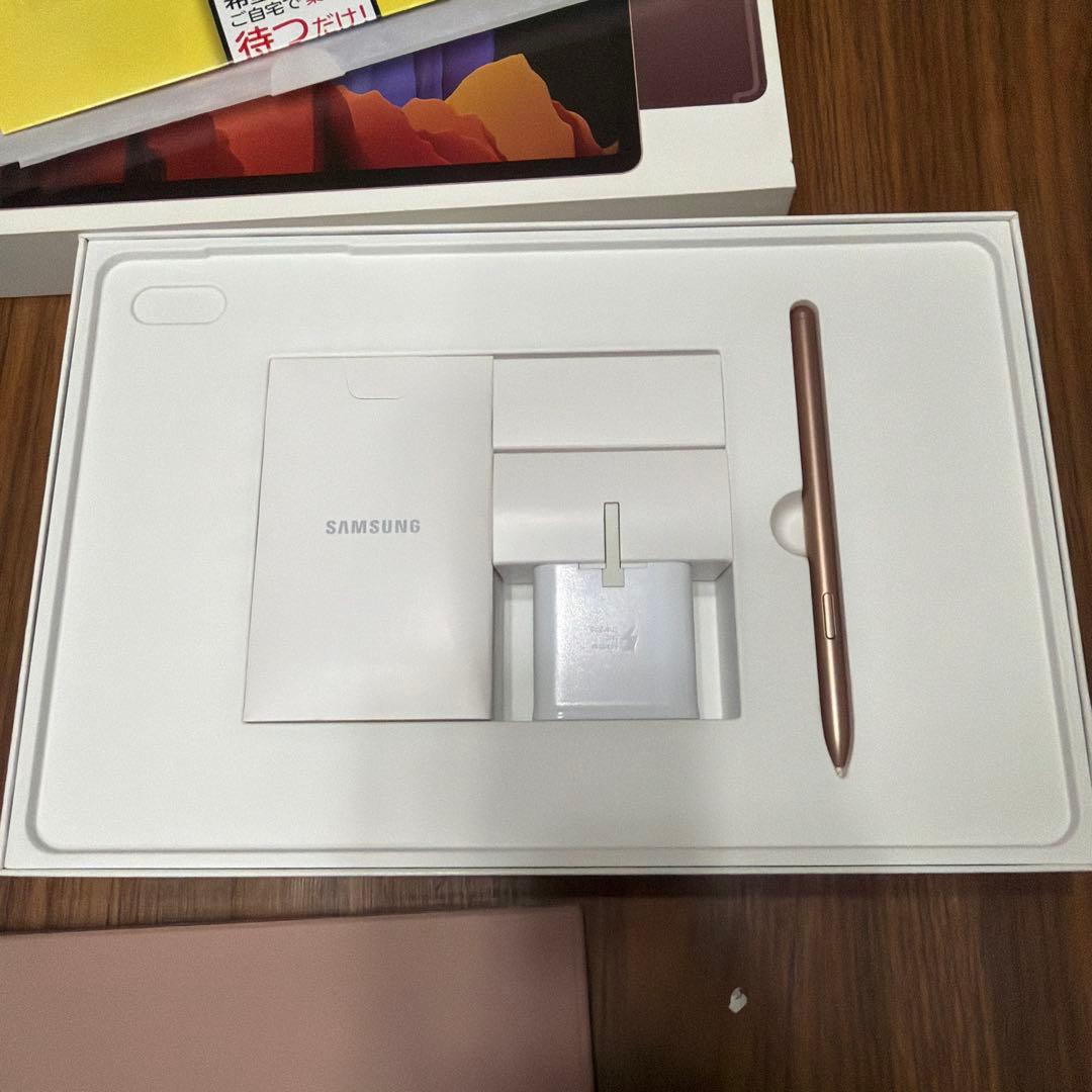 Galaxy Tab S7+ ローズゴールド 本体とケース、256GBのSD付き