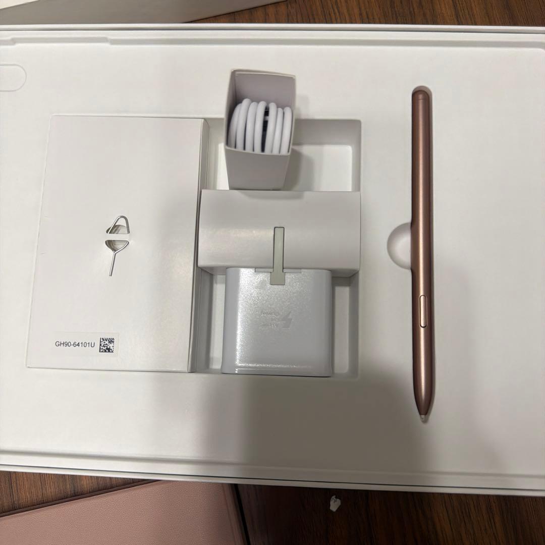 Galaxy Tab S7+ ローズゴールド 本体とケース、256GBのSD付き