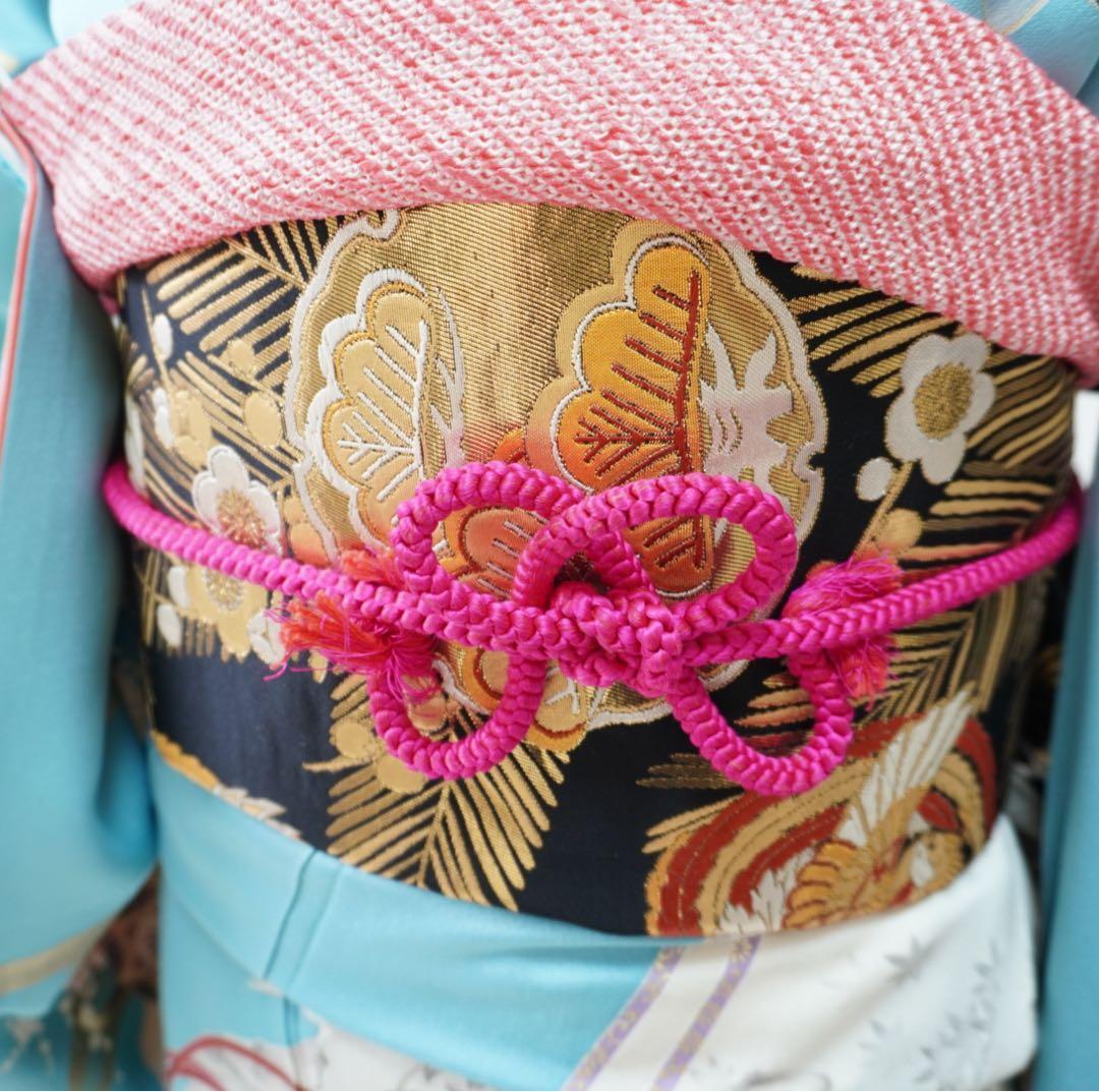 振袖　6点セット【1D】正絹　成人式　成人式