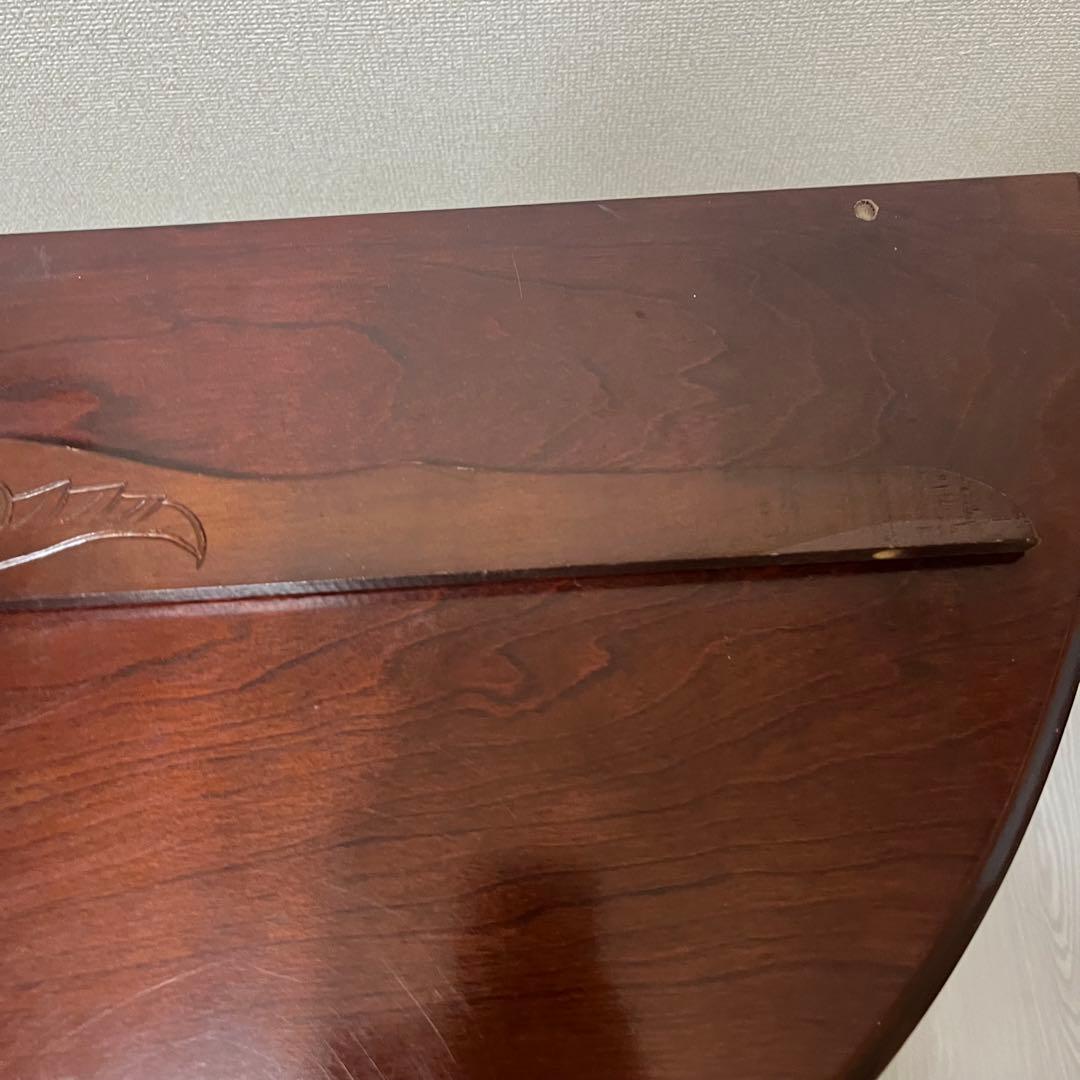 フジ　猫脚コンソール 引き出し付　ハーフムーンテーブル