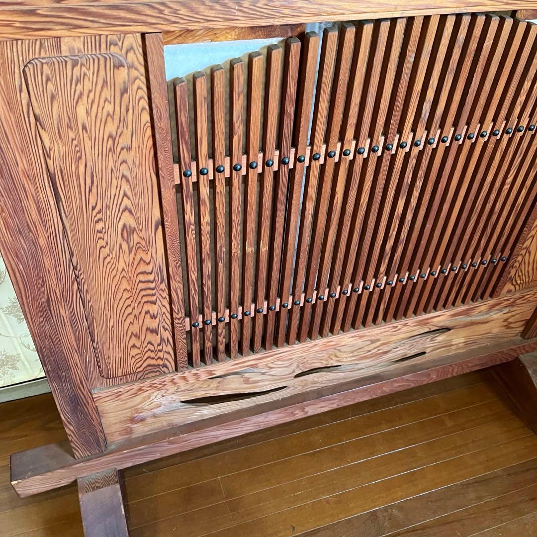 【アンティーク】昭和レトロ 木製 衝立 間仕切り 欄間 パーテーション 古民家