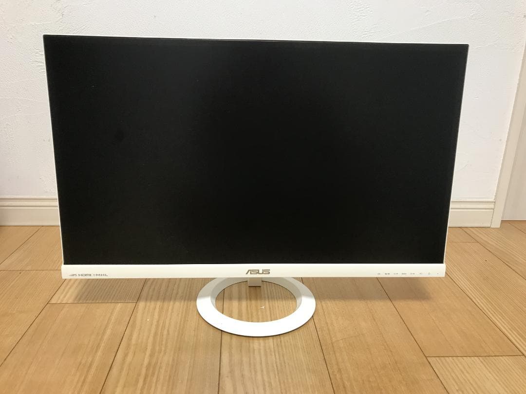 美品　ホワイト　液晶モニター　ASUS