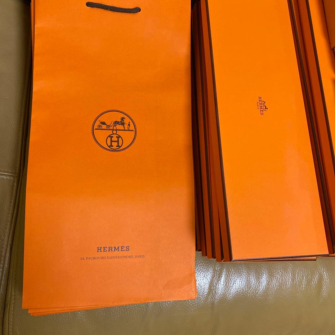 エルメスHERMES ルイヴィトン　ネクタイ 空箱紙袋 21点セット