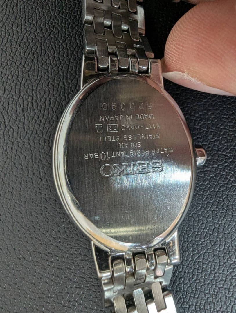 美品　SEIKO EXCELINE ソーラー腕時計　おしゃれ
