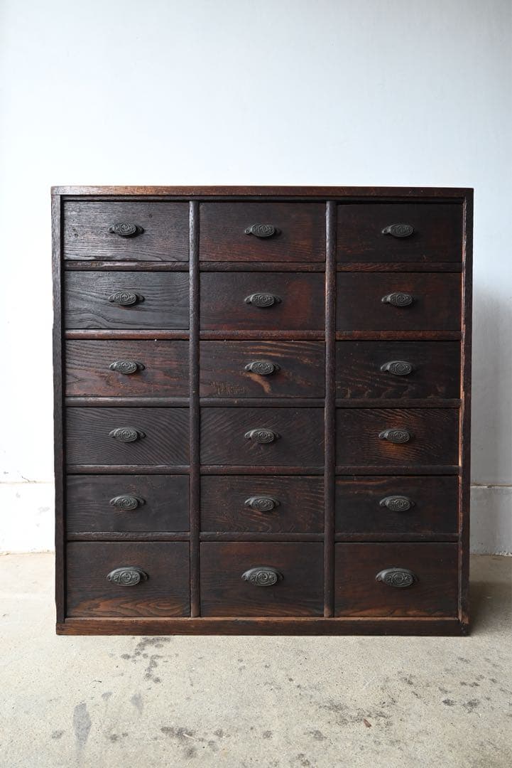 ② 店舗什器 引出 古家具 古道具 古美術 骨董 アンティーク 箪笥 抽斗