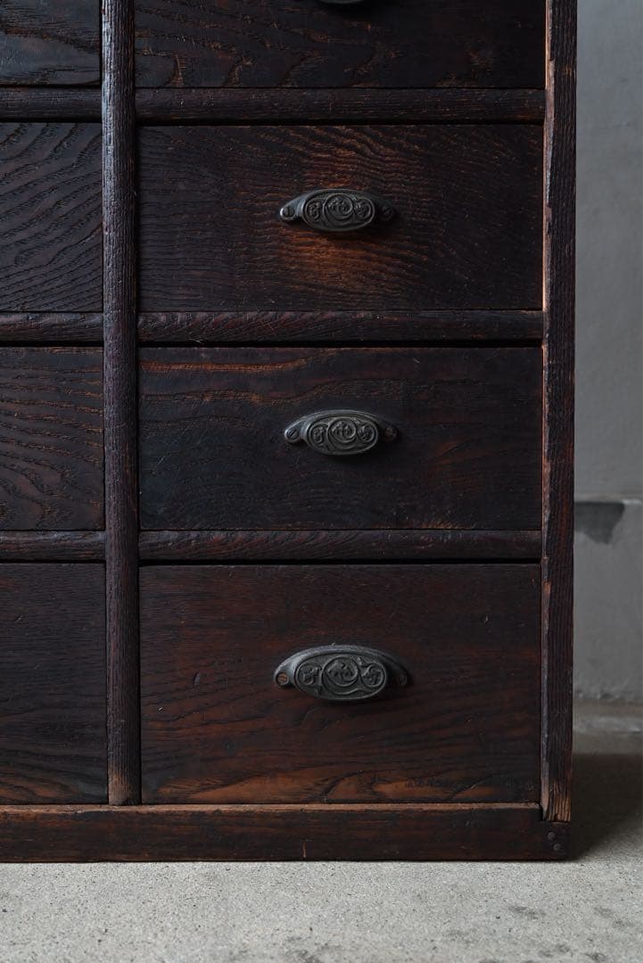 ② 店舗什器 引出 古家具 古道具 古美術 骨董 アンティーク 箪笥 抽斗