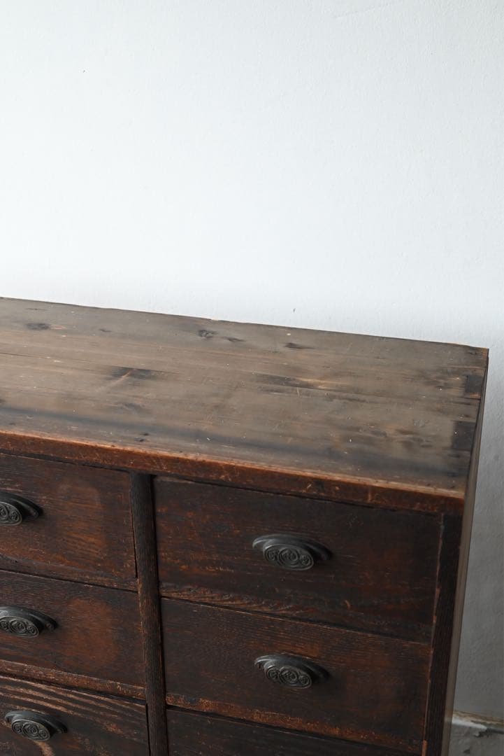 ② 店舗什器 引出 古家具 古道具 古美術 骨董 アンティーク 箪笥 抽斗