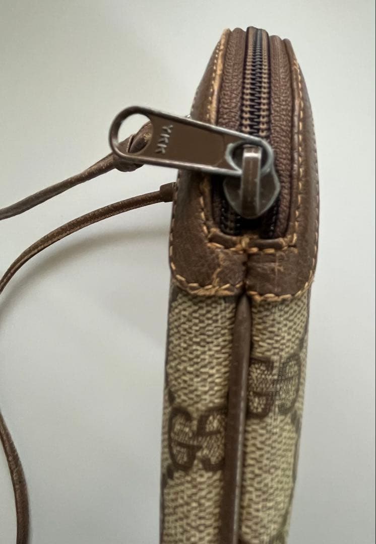 GUCCI シェリーライン GG レザー ベージュ ショルダーバッグ