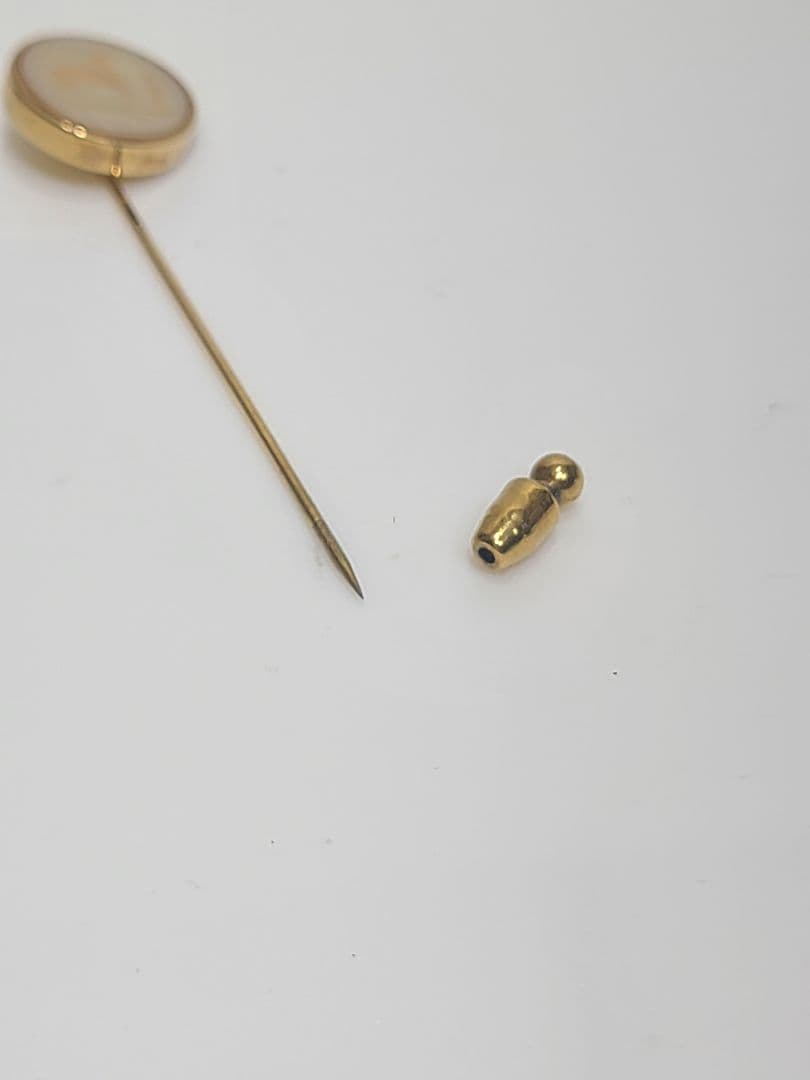 エルメス　コロゾ　ピンブローチ　ゴールド