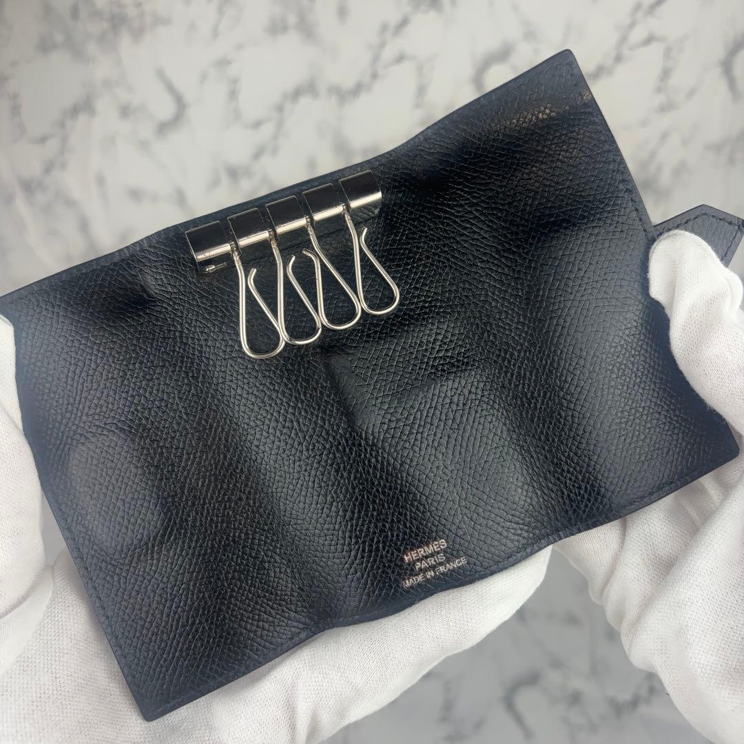 92 HERMES エルメス　べアン　キーケース　J刻印