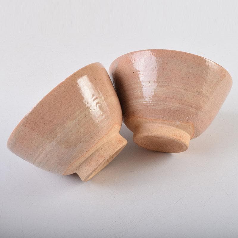 茶道具　阿漕窯　福森円二造　御本　刷毛目　数茶碗　十客　共箱　M　R9298H