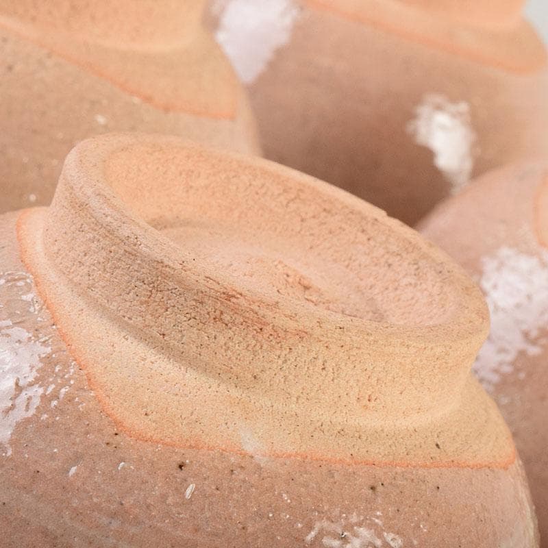 茶道具　阿漕窯　福森円二造　御本　刷毛目　数茶碗　十客　共箱　M　R9298H