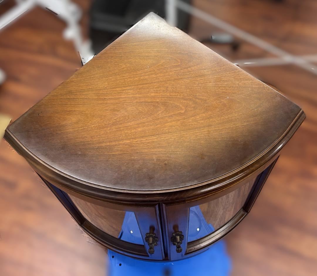 Karimoku カリモク コロニアル コーナー キャビネット アンティーク