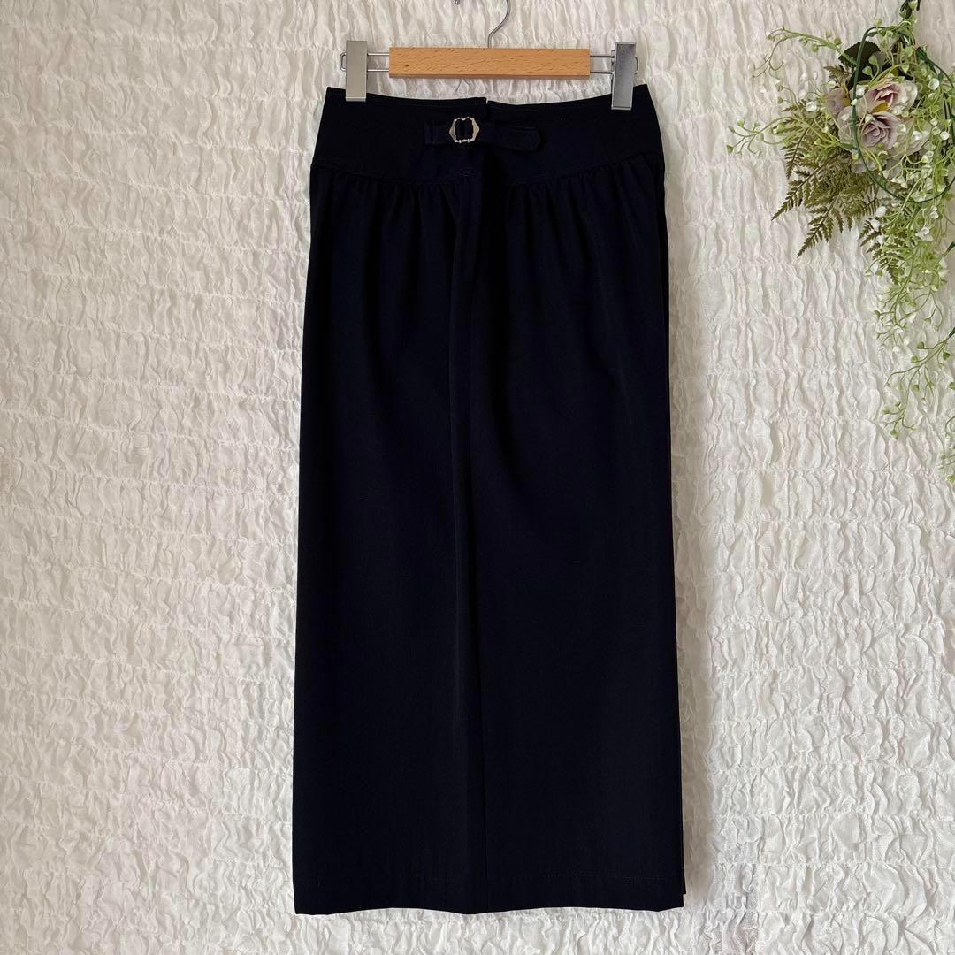 トリコ コムデギャルソン ビンテージ ワイド パンツ スカーチョ ギャザー 濃紺