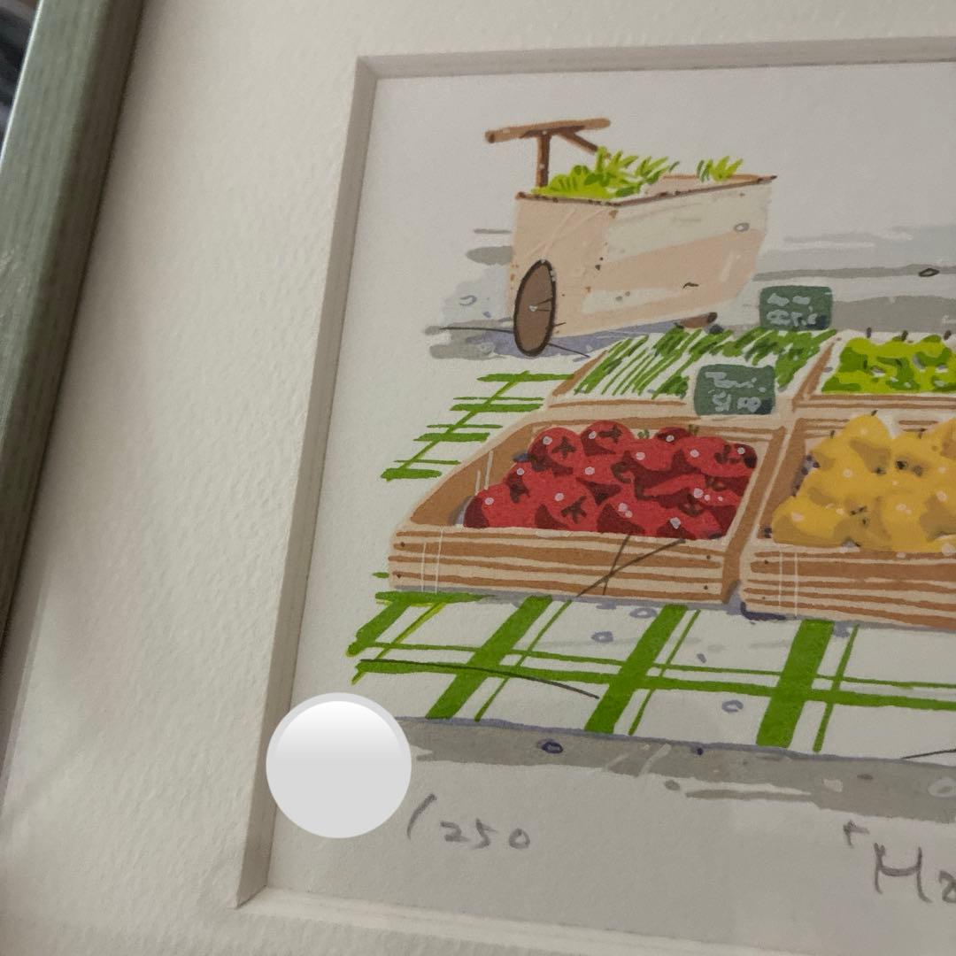 見杉宗則　リトグラフ　Market