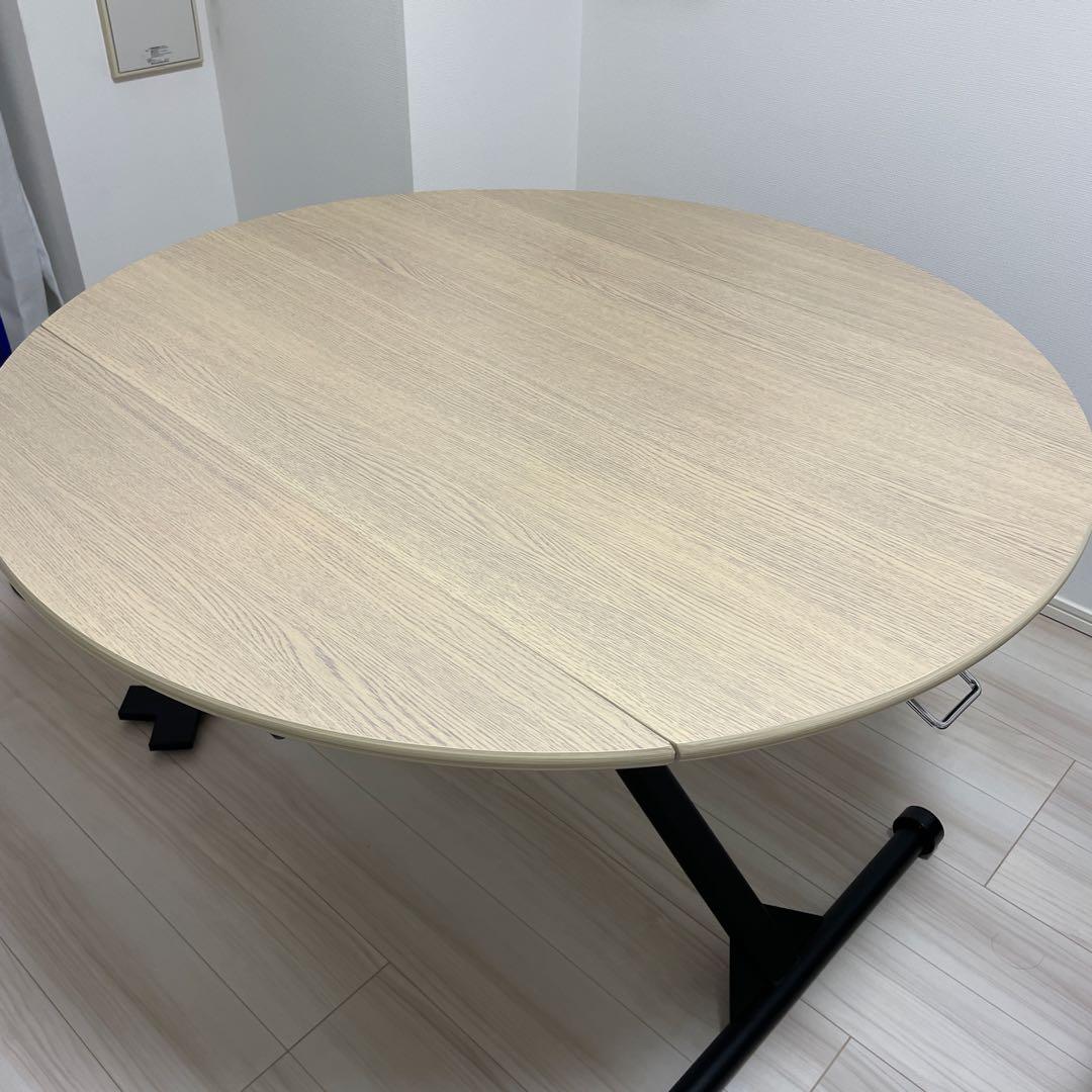 【最終値下げ！】アース　EX110 リフトテーブル　円形　ダイニングテーブル