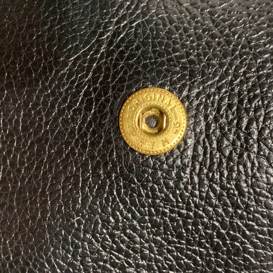 極美品✨イルビゾンテ ショルダーウォレット ブラック ロゴ レザー 革