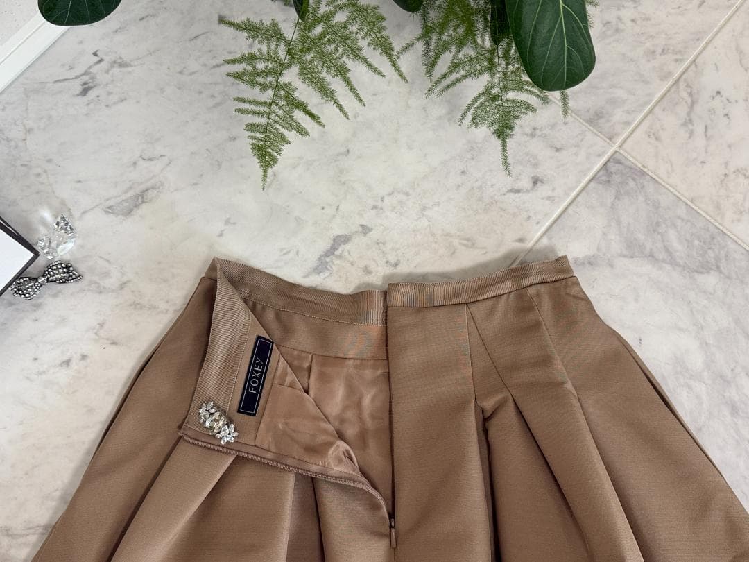 定価約11万✨極美品★FOXEYフォクシー スカート グレース シルクウール38