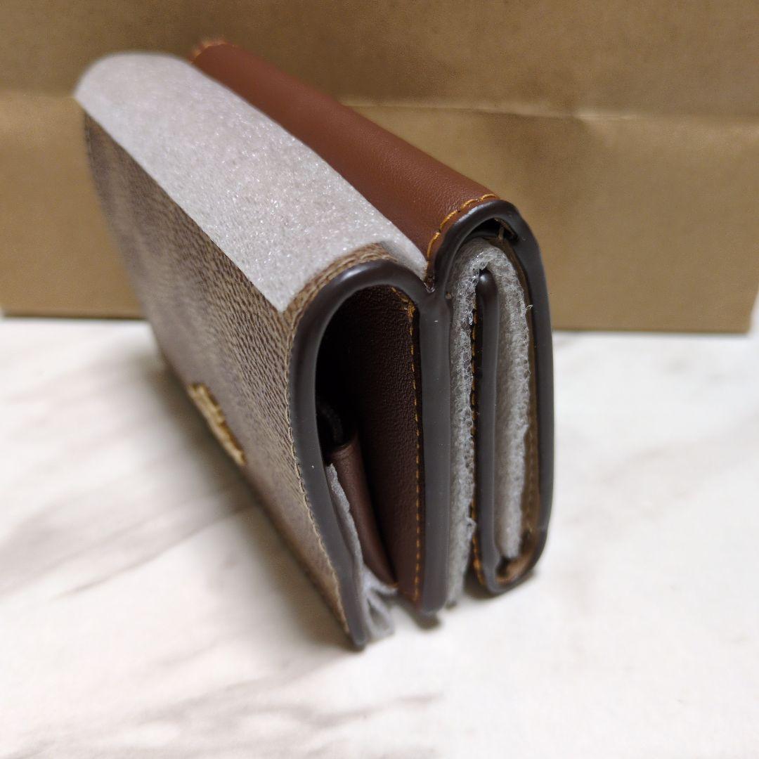 COACH　2つ折り財布 ブラウンレザー